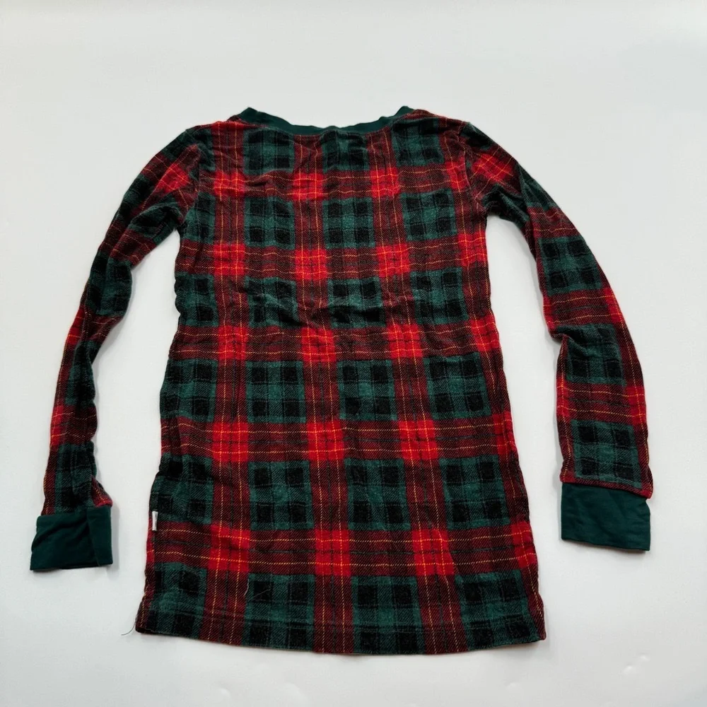 Little Sleepies Buffalo Plaid Christmas Pajama Set Kids Size 5/6